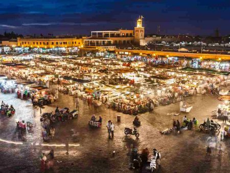 Evening in Jemaa el Fna square, Merrakesh, Morocco
